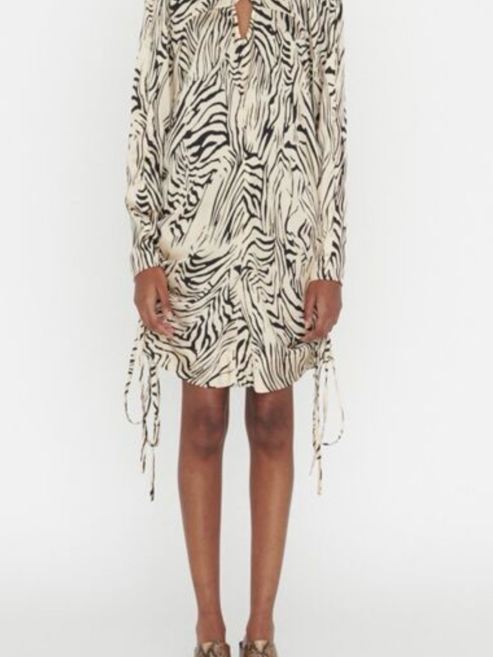 ZAPA Paris zebra print dress